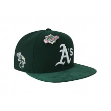 New Era 9Fifty Hat Oakland Athletics Green Snapback Cap 1989 World Series w/ Pin  eb-88537818
